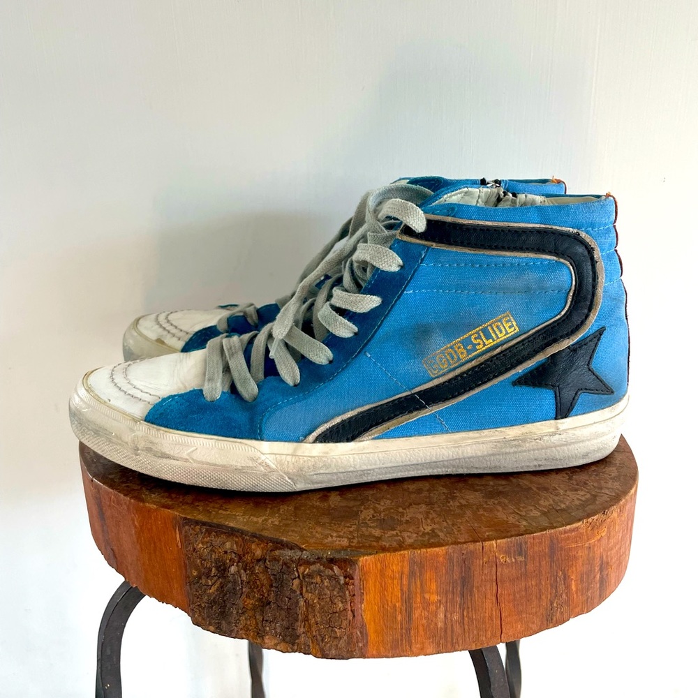Golden Goose high top canvas Italian skate sneaker